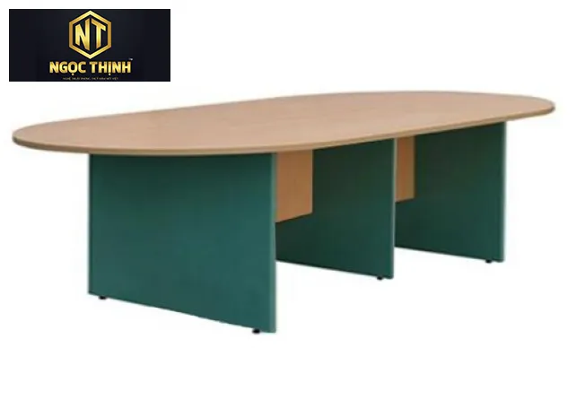 Bàn họp gỗ Melamine,có mặt bàn hình Oval SVH từ 2812OV  đến 4812OV